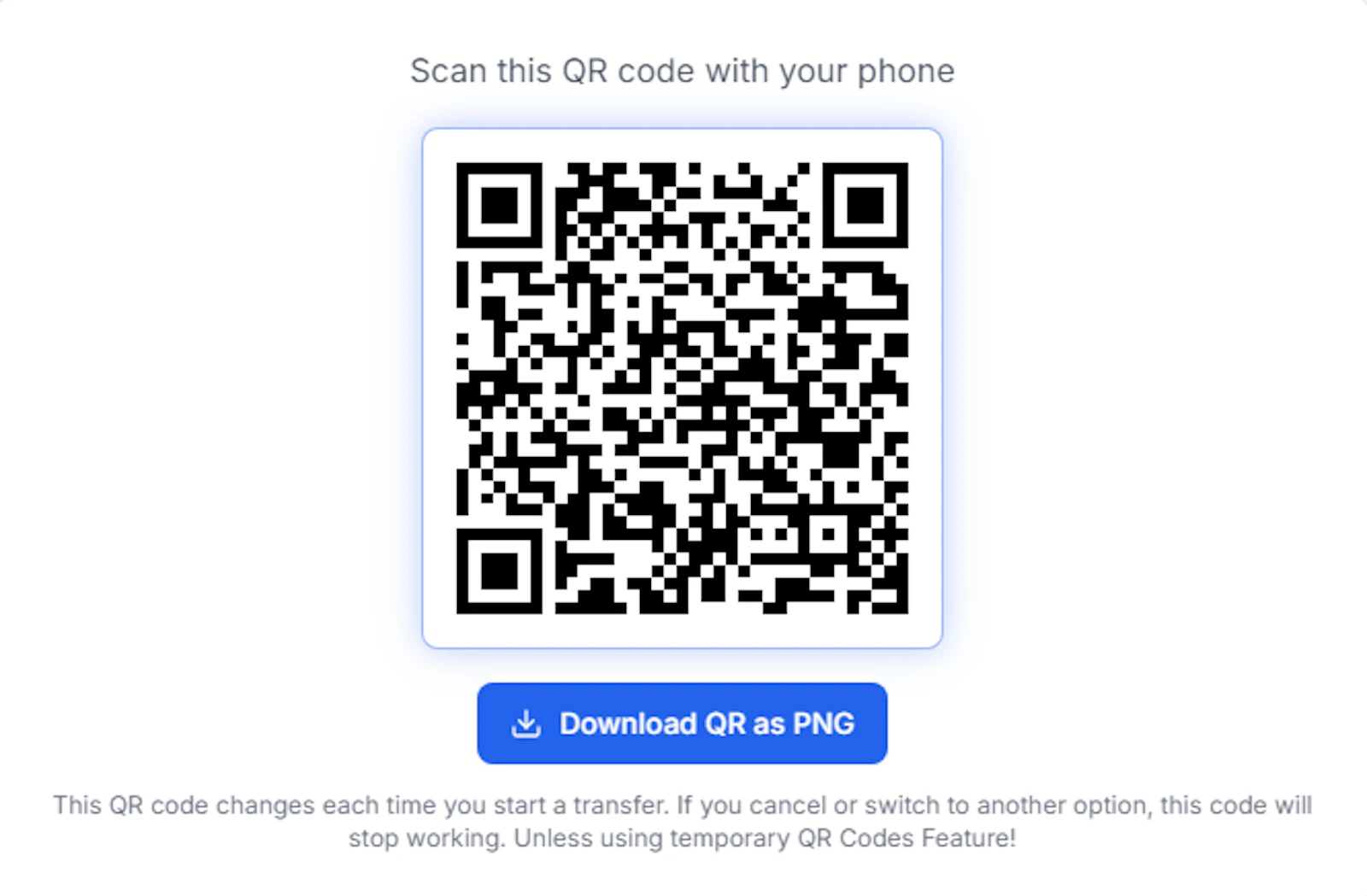 Secqr Photo Transfer screenshot 1