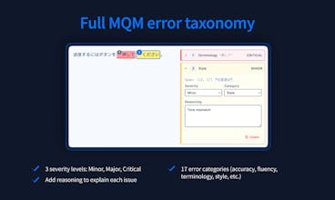 Alconost MQM Annotation Tool gallery image