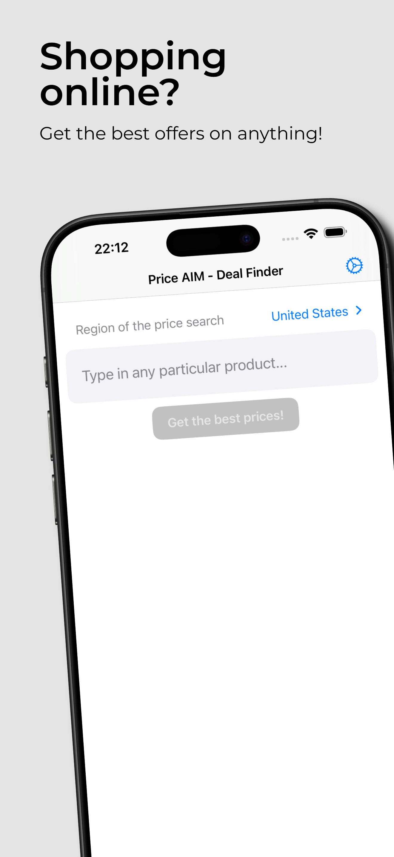 Mídia 1 de Price Aim - Melhor Oferta Finder com AI - O aplicativo iOS que muda a maneira como as pessoas compram e compram online