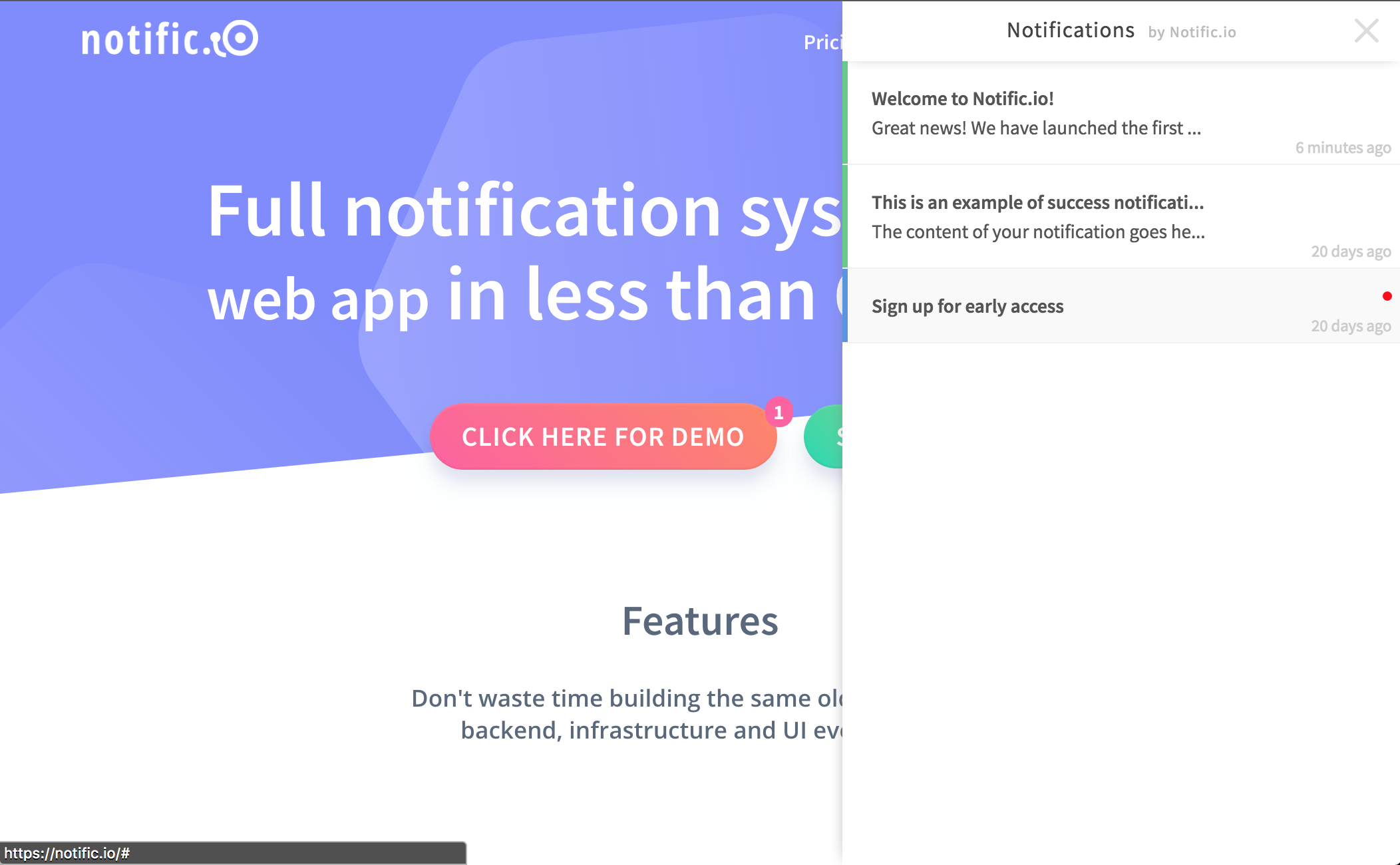 Notific.io gallery image
