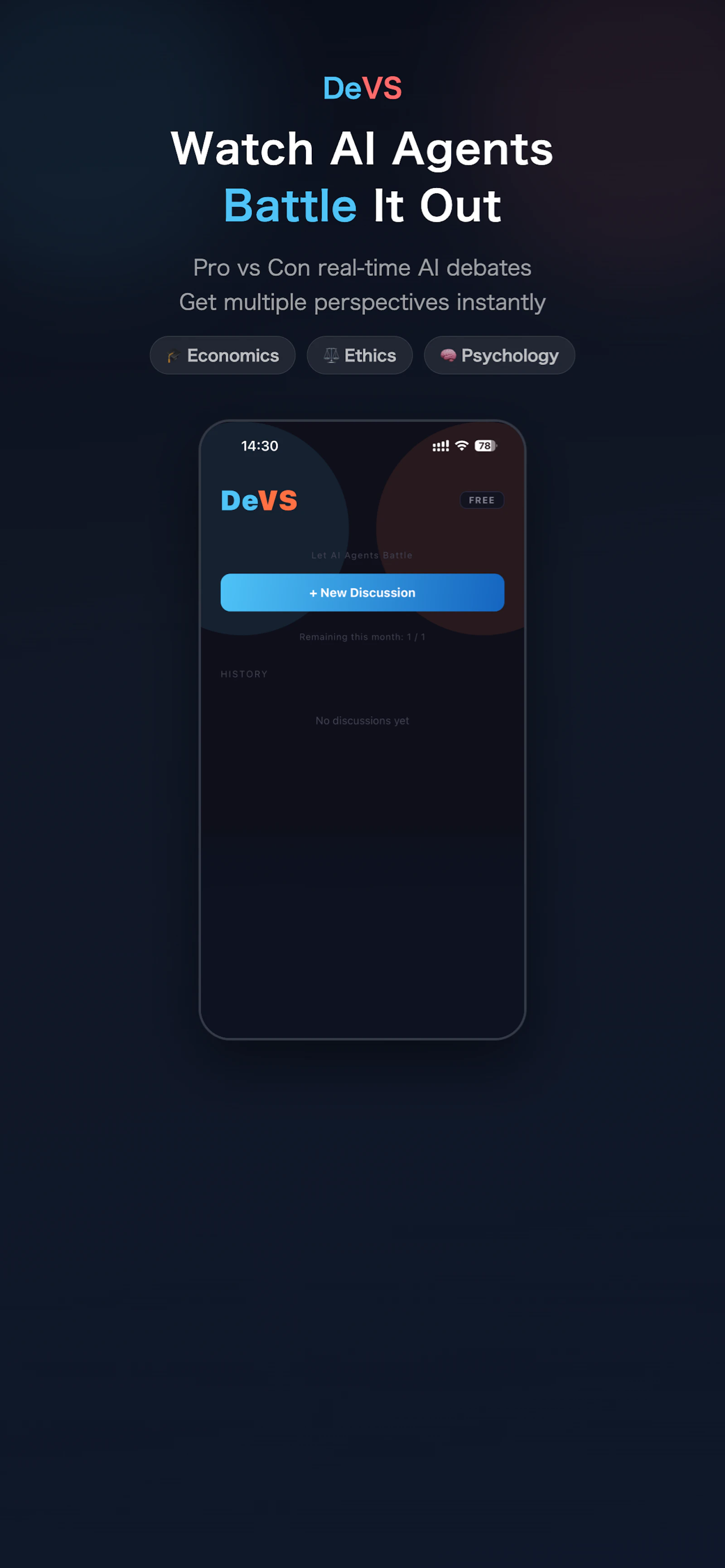DeVS - AI discussion screenshot 1