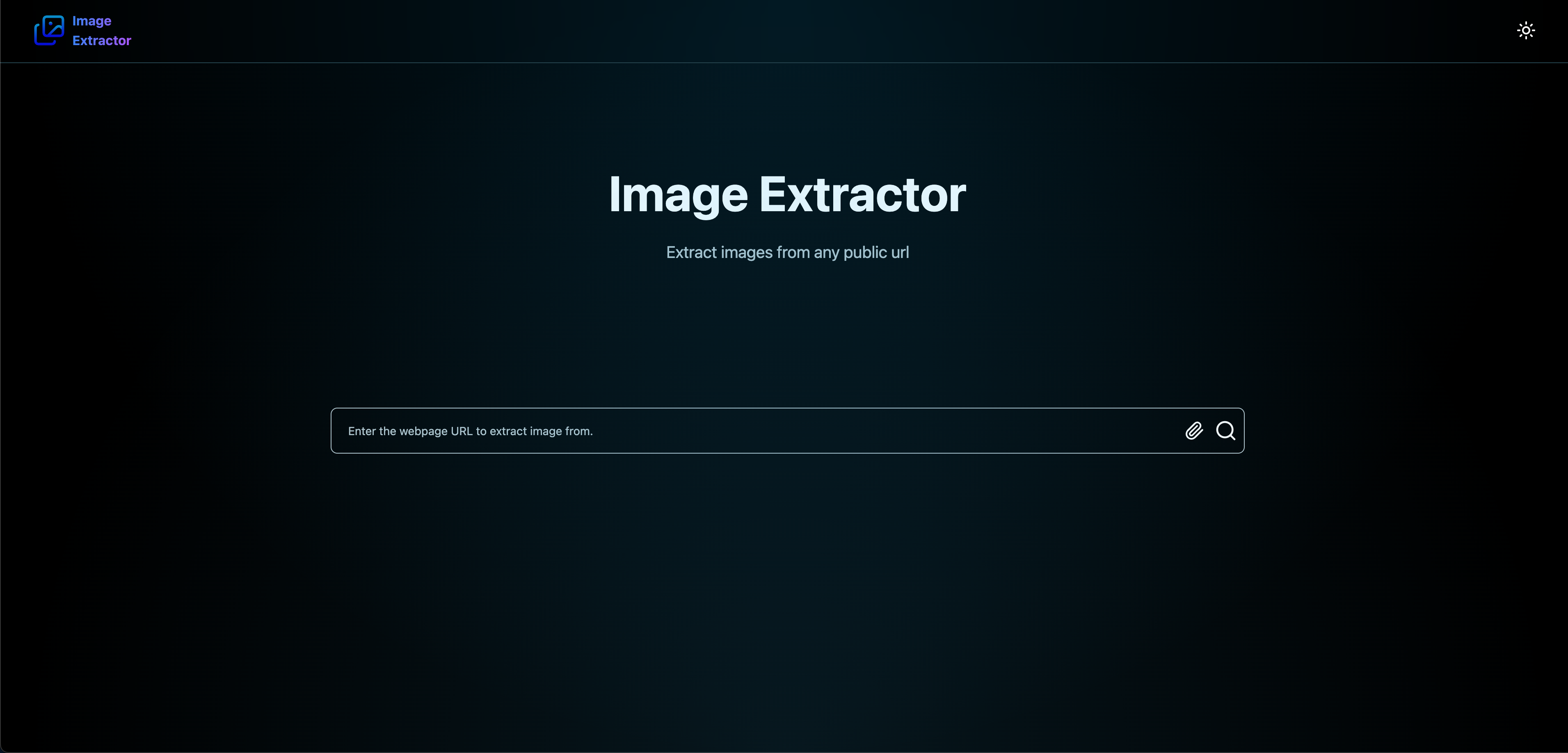 Image Extractor - Main screenshot showing features and interface