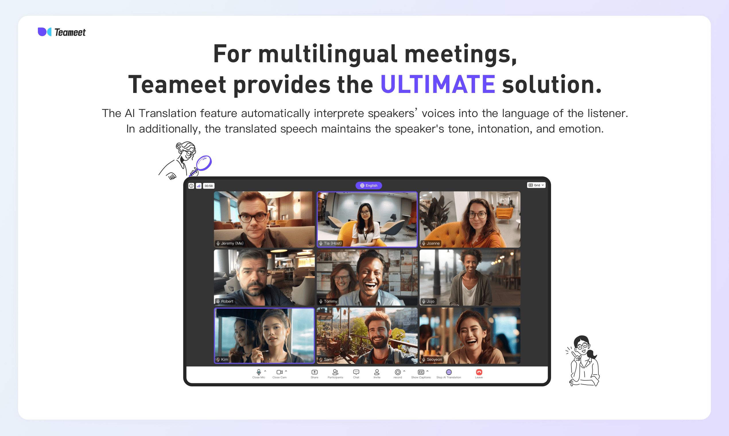 Teameet - Multilingual Team Meeting gallery image
