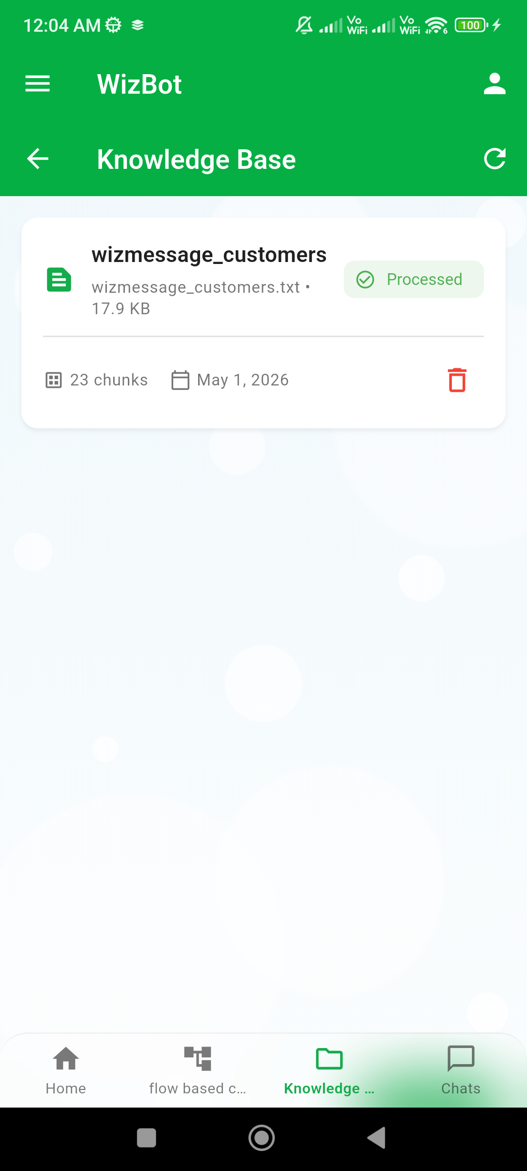 WizBot: No-Code WhatsApp AI Chatbot  gallery image