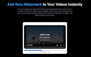 Free Sora Watermark Adder gallery image