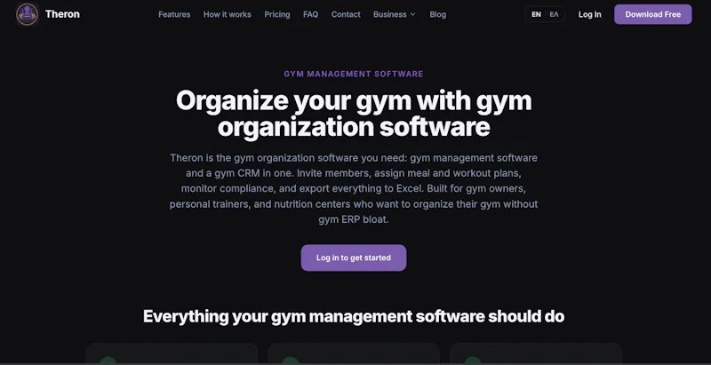 Theron for Gyms screenshot 2