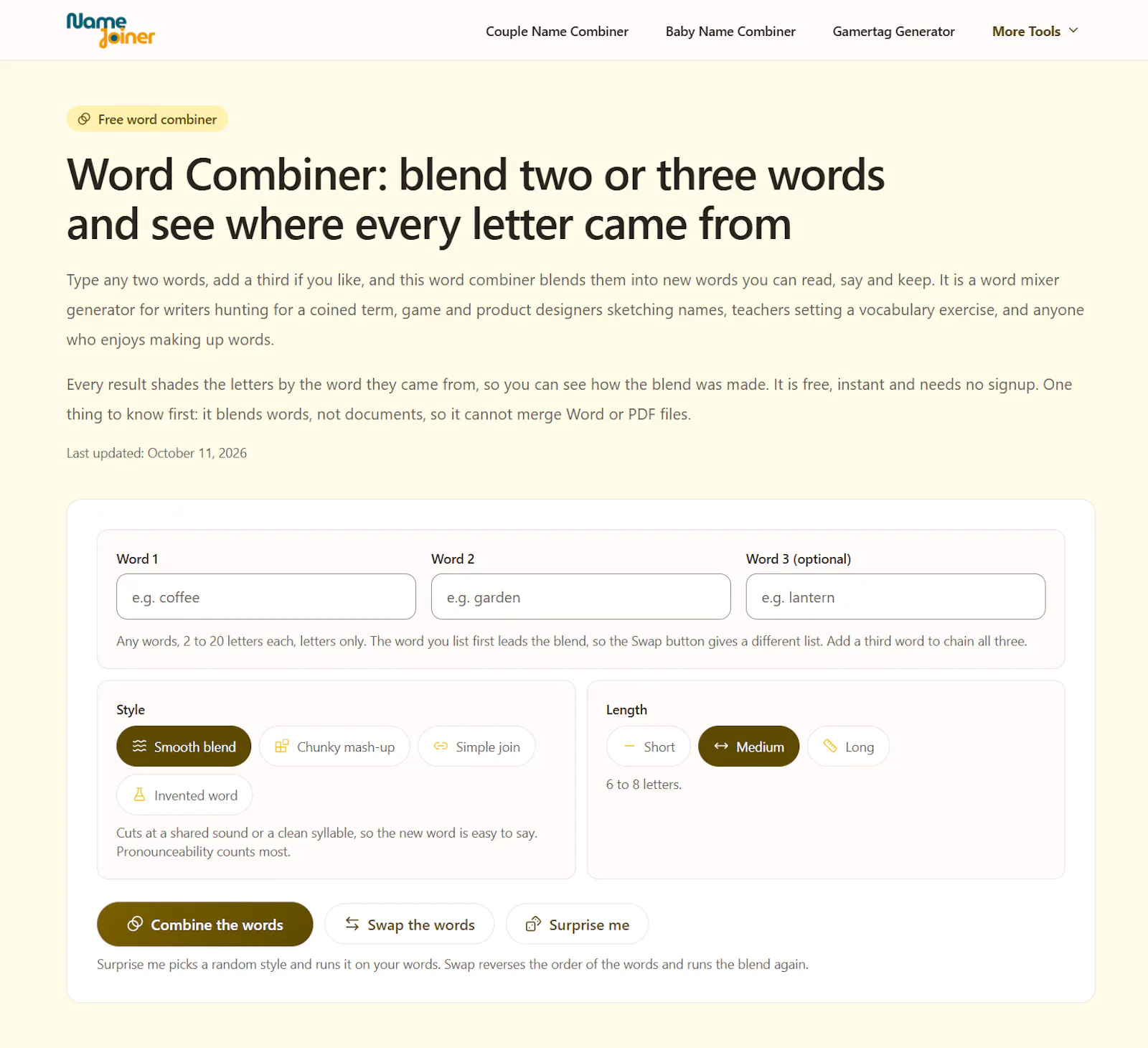 NameJoiner screenshot 5