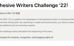 Cohesive Writers Challenge 2022 media 2