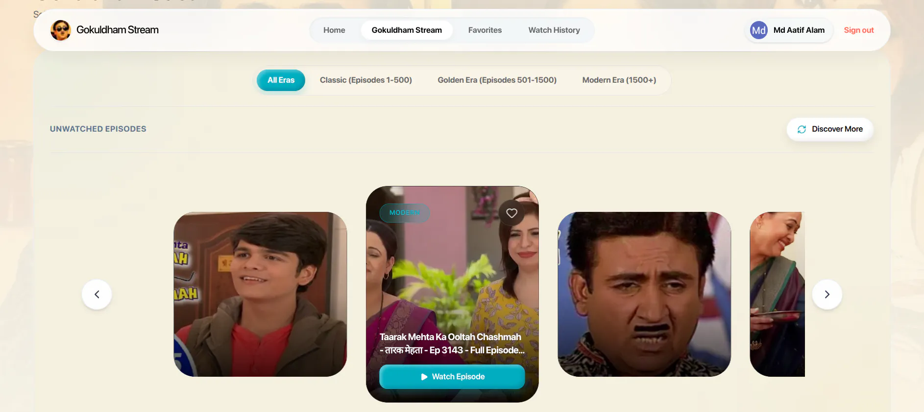 TMKOC Unseen Episode Player gallery image