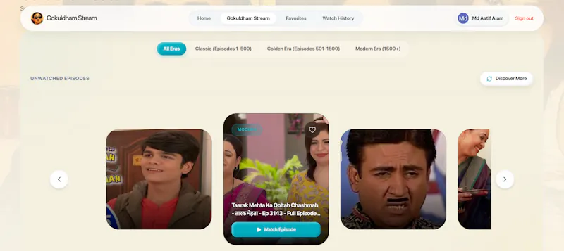 TMKOC Unseen Episode Player screenshot 3