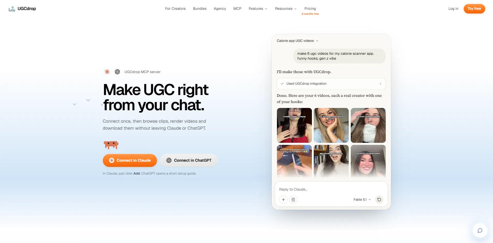 UGCdrop - make Real UGC via MCP gallery image