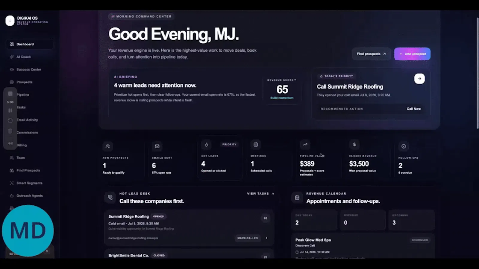 DigiKai OS screenshot 1 (video preview)