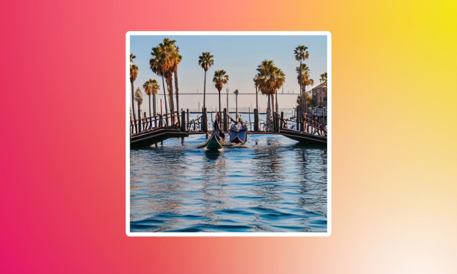 A photograph of Venice Beach