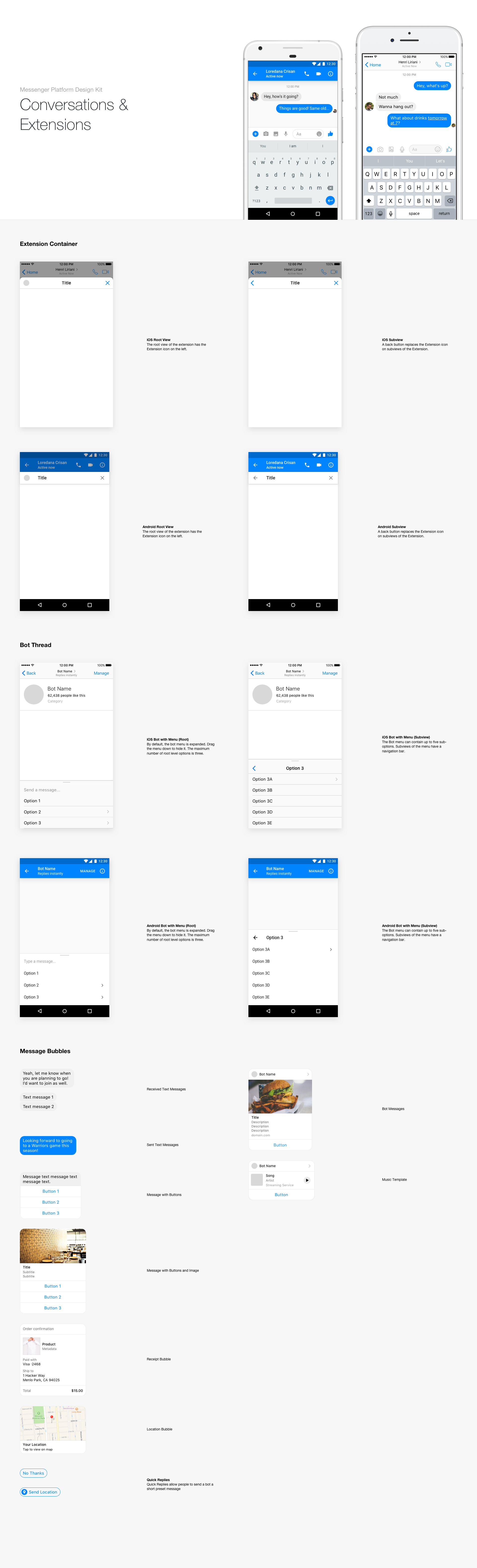 Messenger Platform Design Kit gallery image