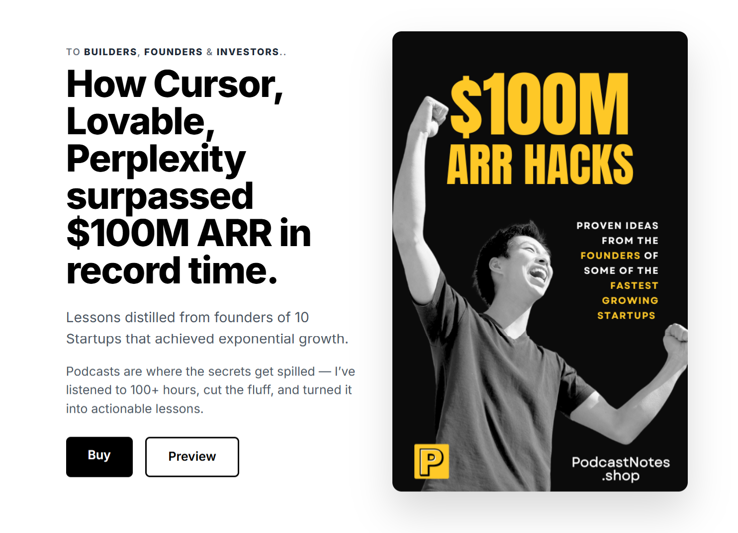 Média Book Playbook de 100 millions de dollars ARR - Secrets de 20 fondateurs d'hypergrowth 1