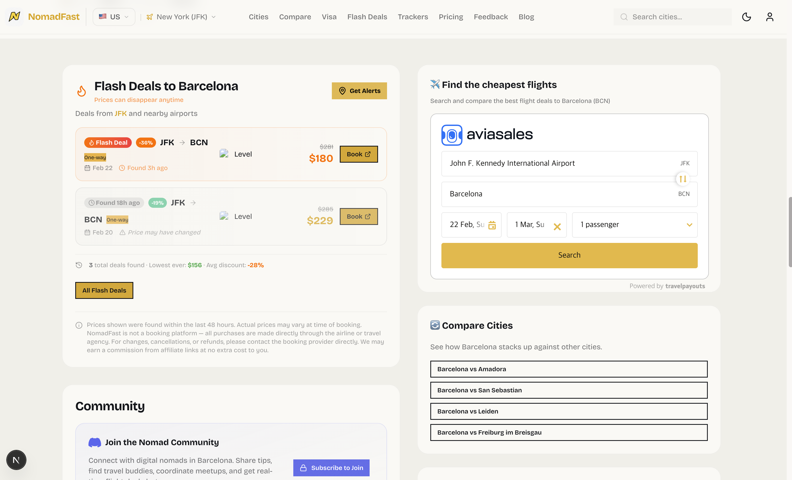 NomadFast — Flash Deals to Nomad Cities gallery image