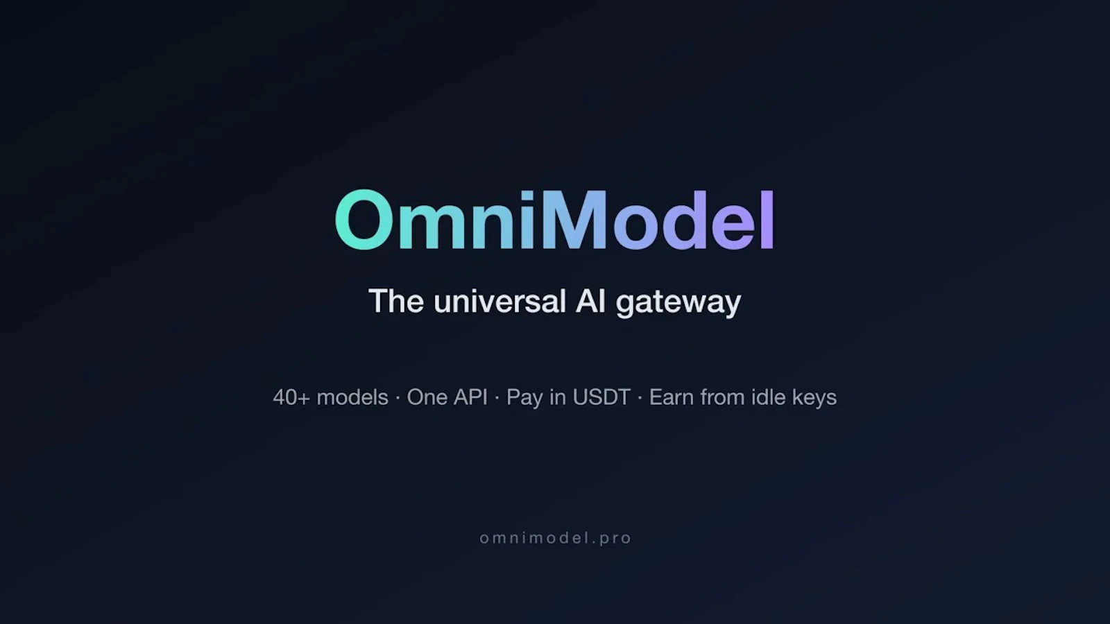 OmniModel screenshot 1 (video preview)
