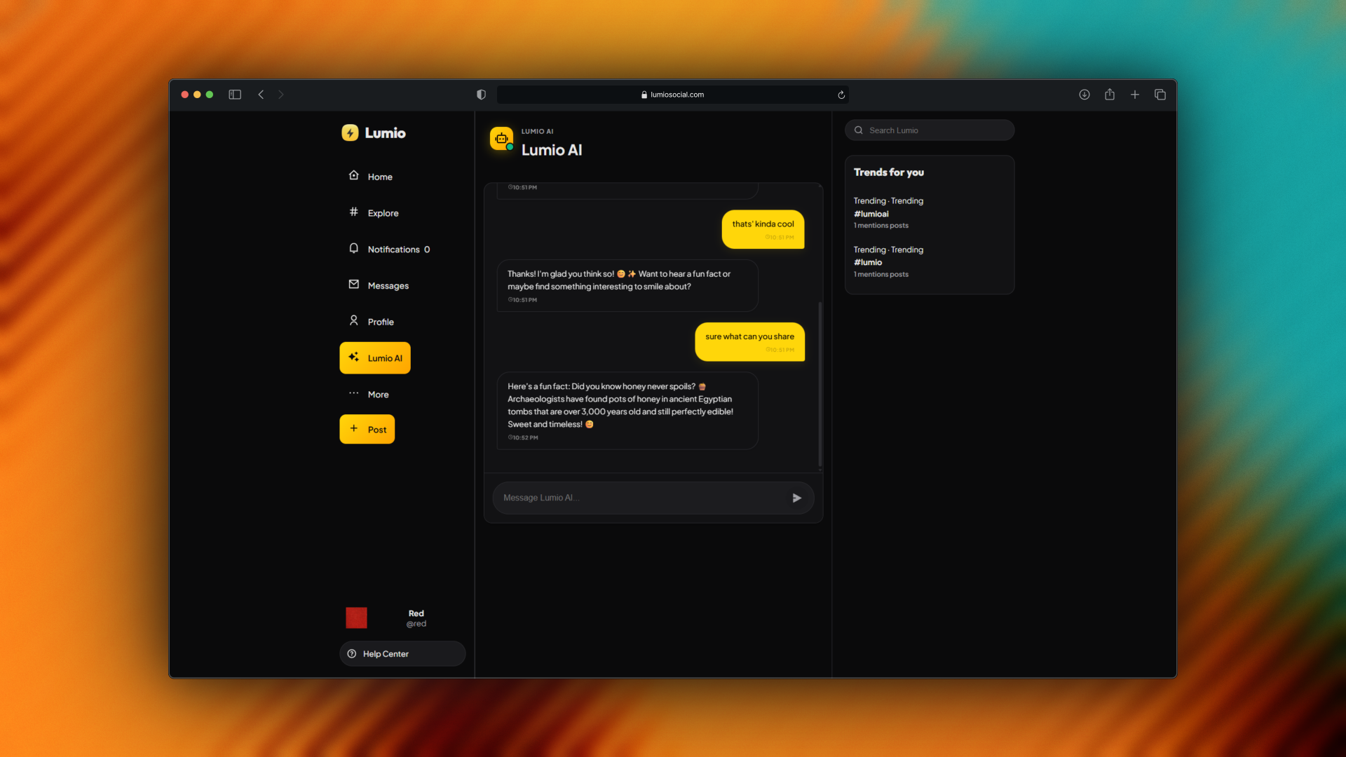 Lumio — Social that makes you smile - Screenshot 4 showing product features and functionality