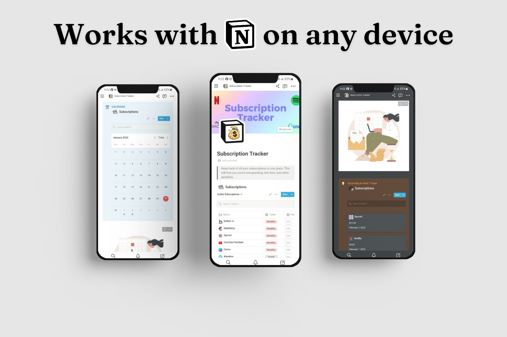 Subscriptions Tracker gallery image