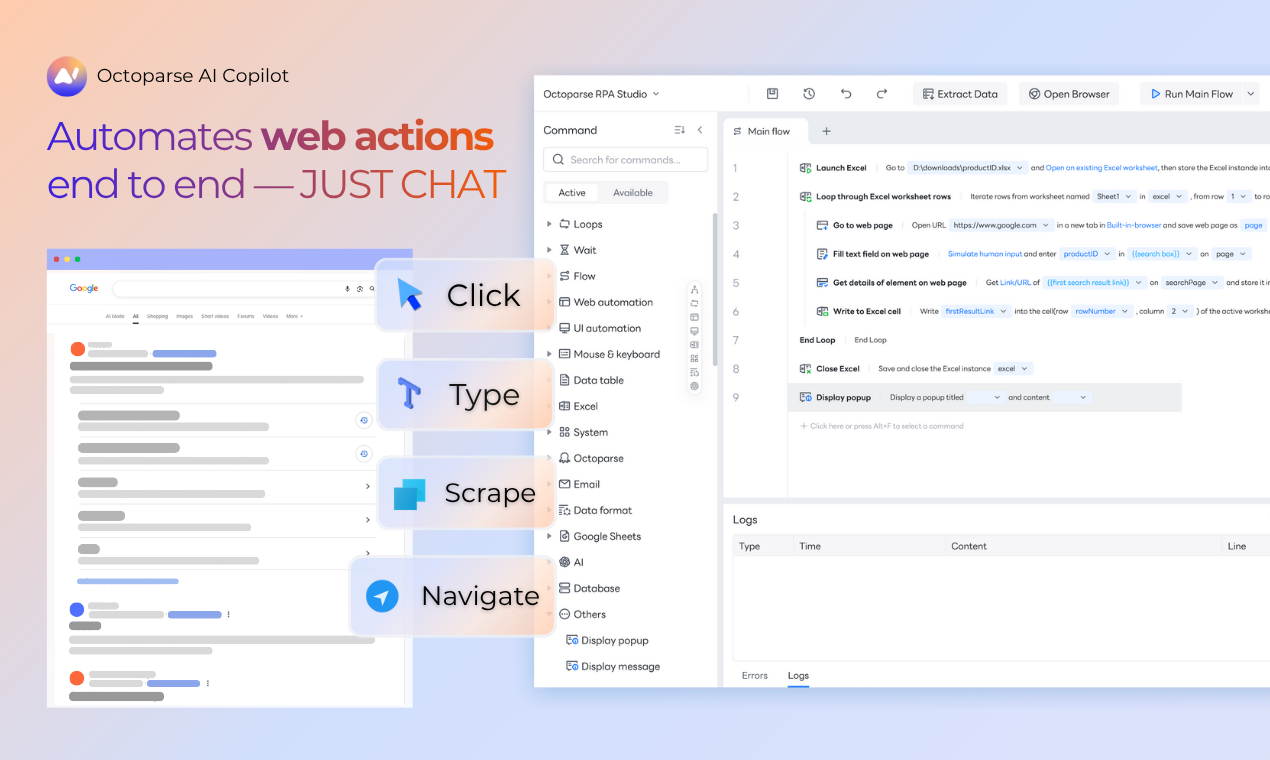Octoparse AI Copilot - Screenshot 4 showing product features and functionality