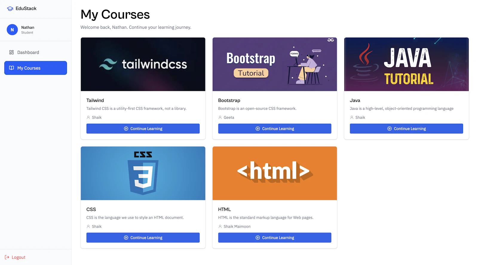 EduStack LMS screenshot 2