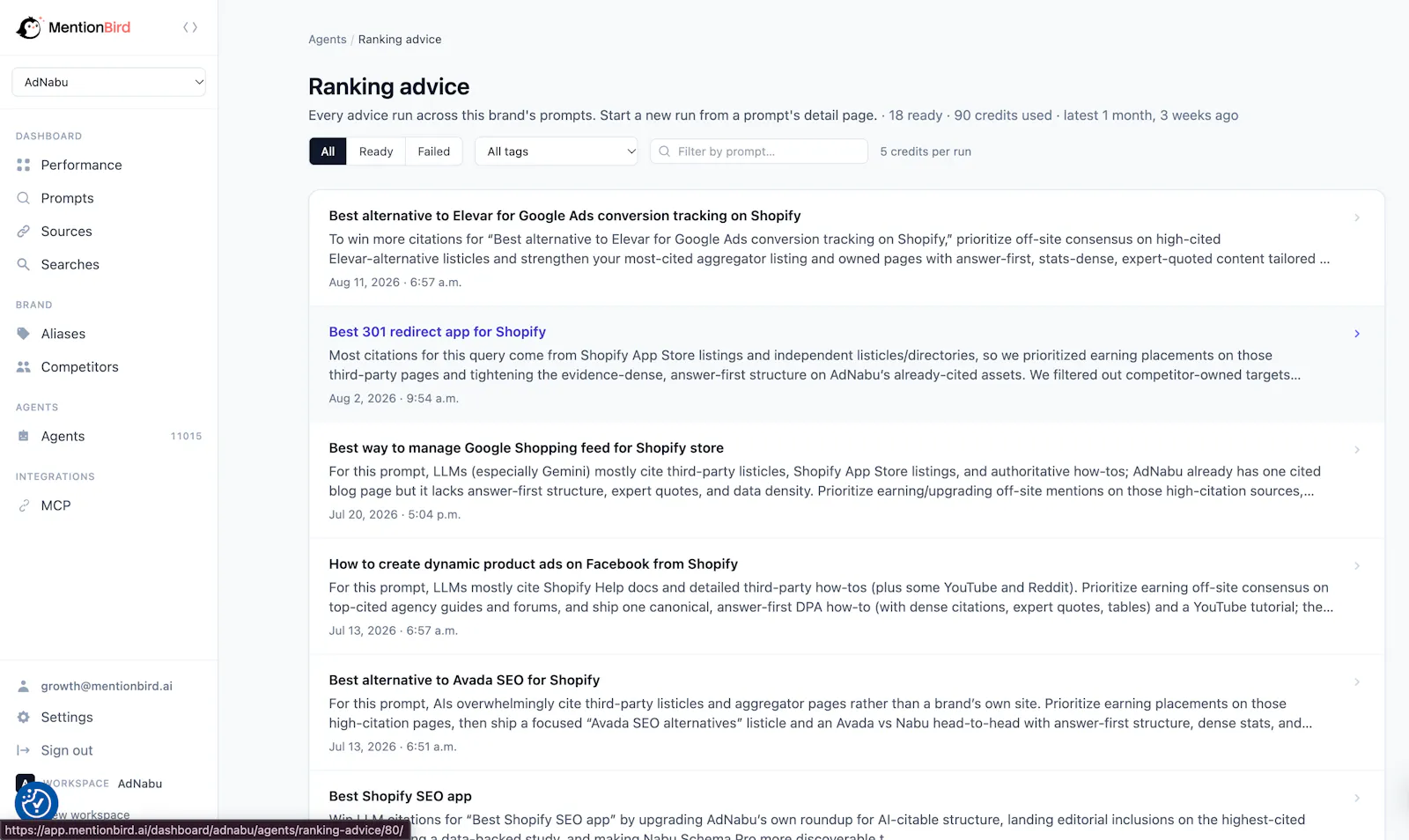 MentionBird screenshot 9