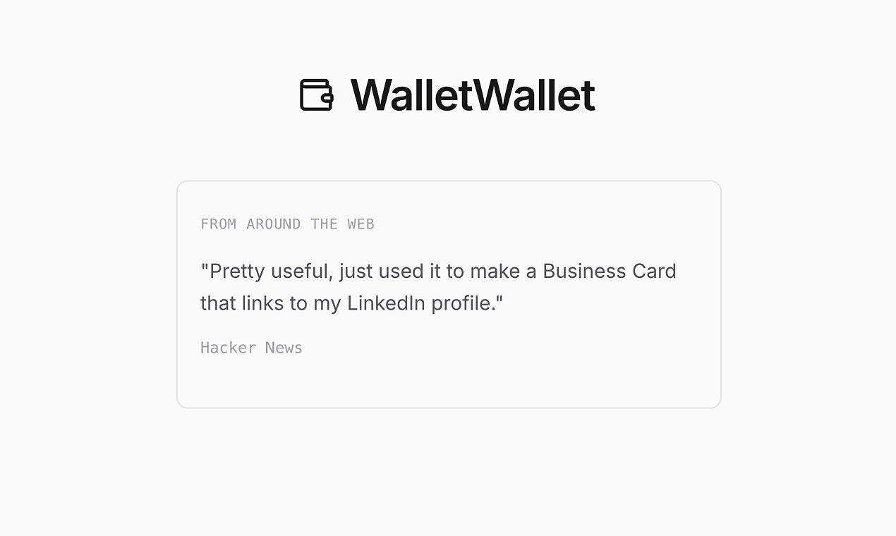 WalletWallet - Screenshot 4 showing product features and functionality