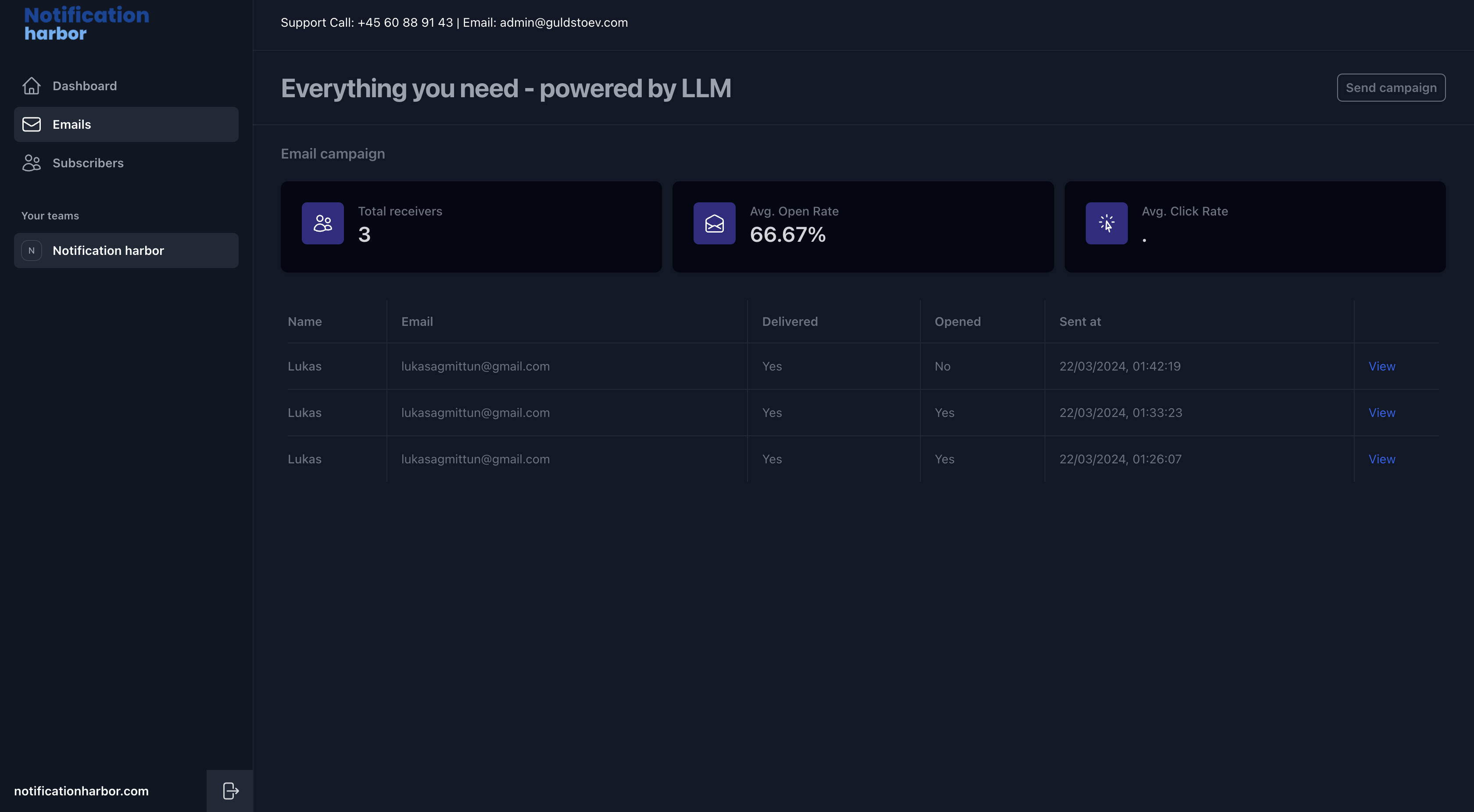Notification Harbor gallery image