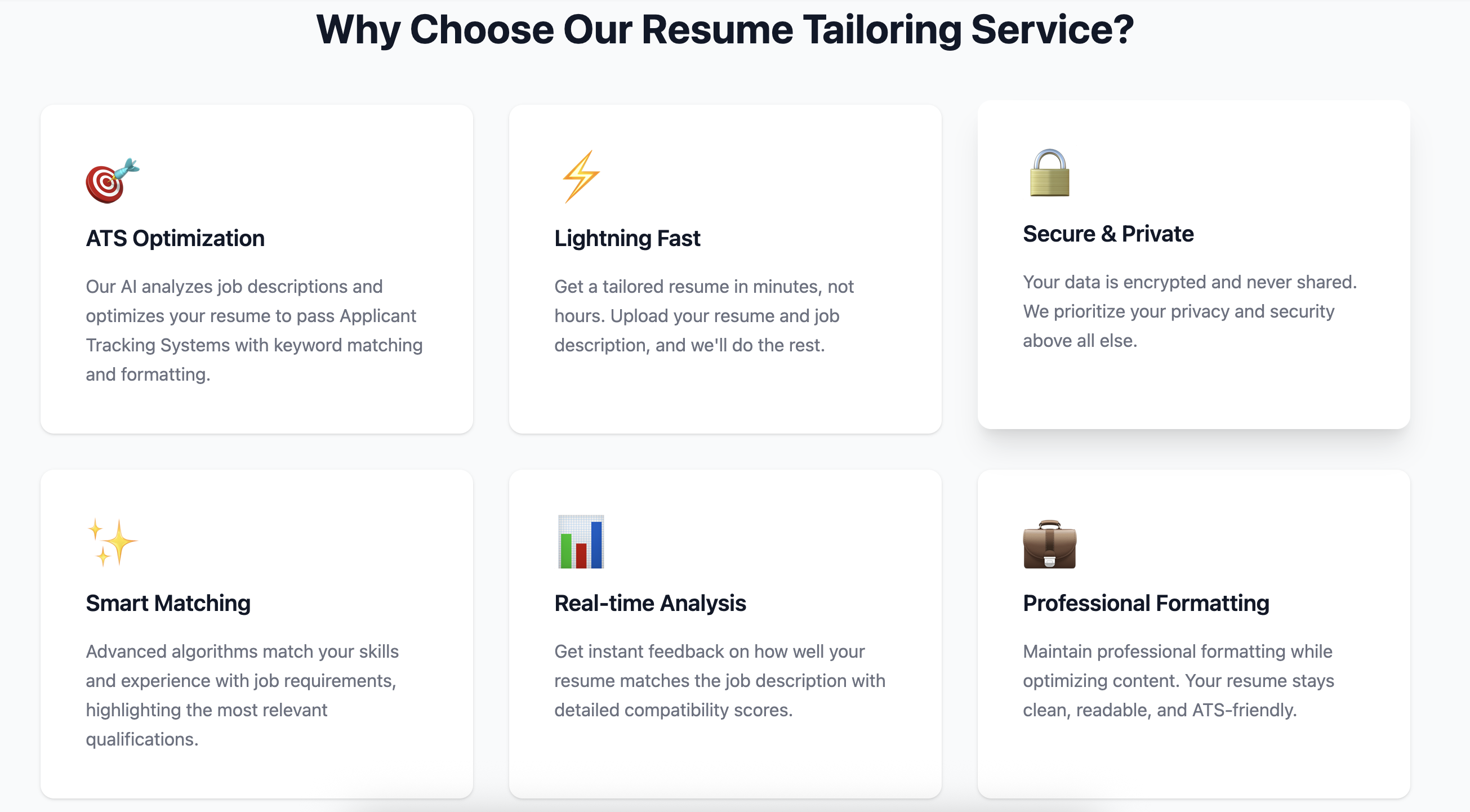Tailor Your Resume - Screenshot 3 showing product features and functionality