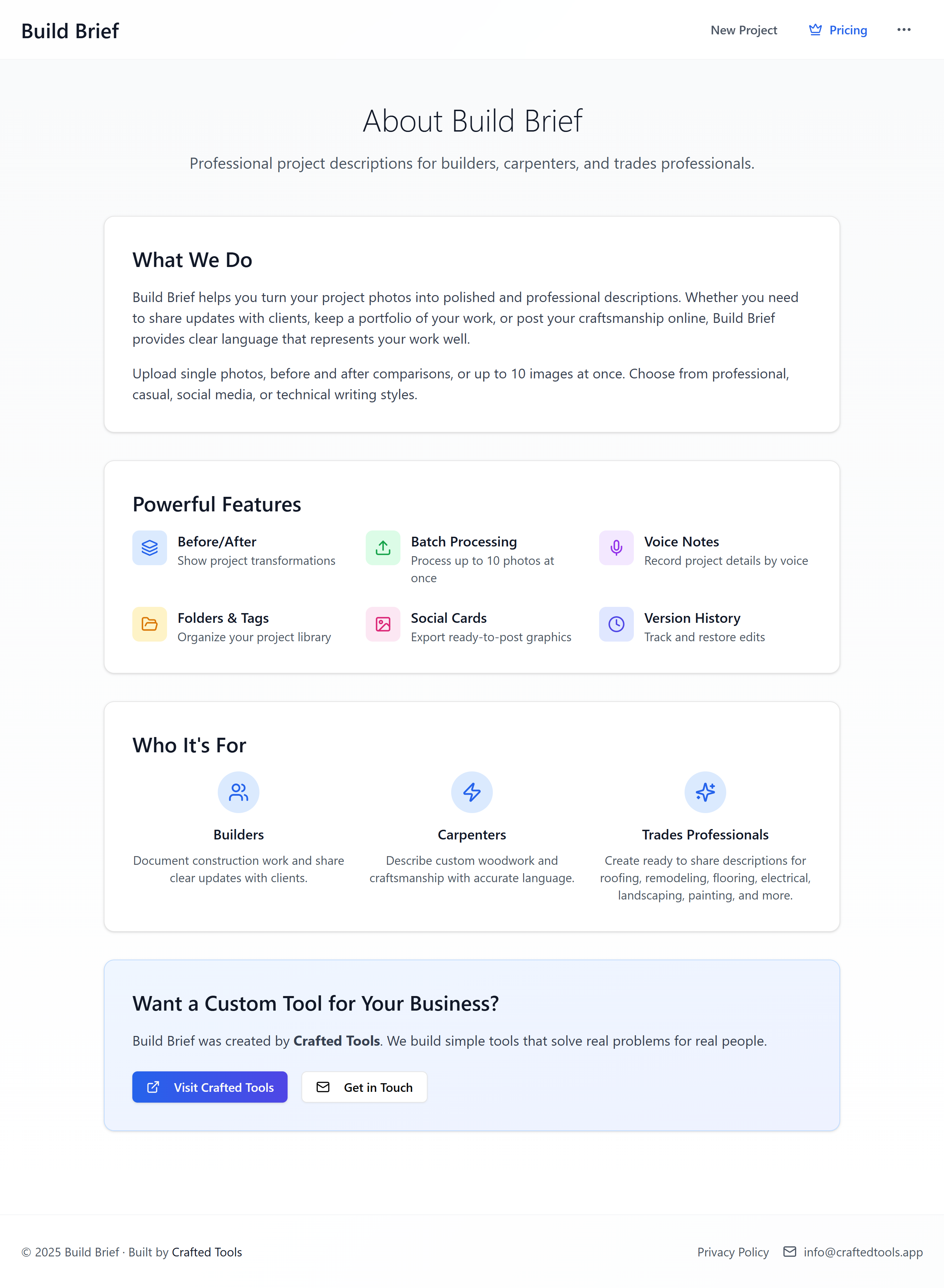 Build Brief gallery image