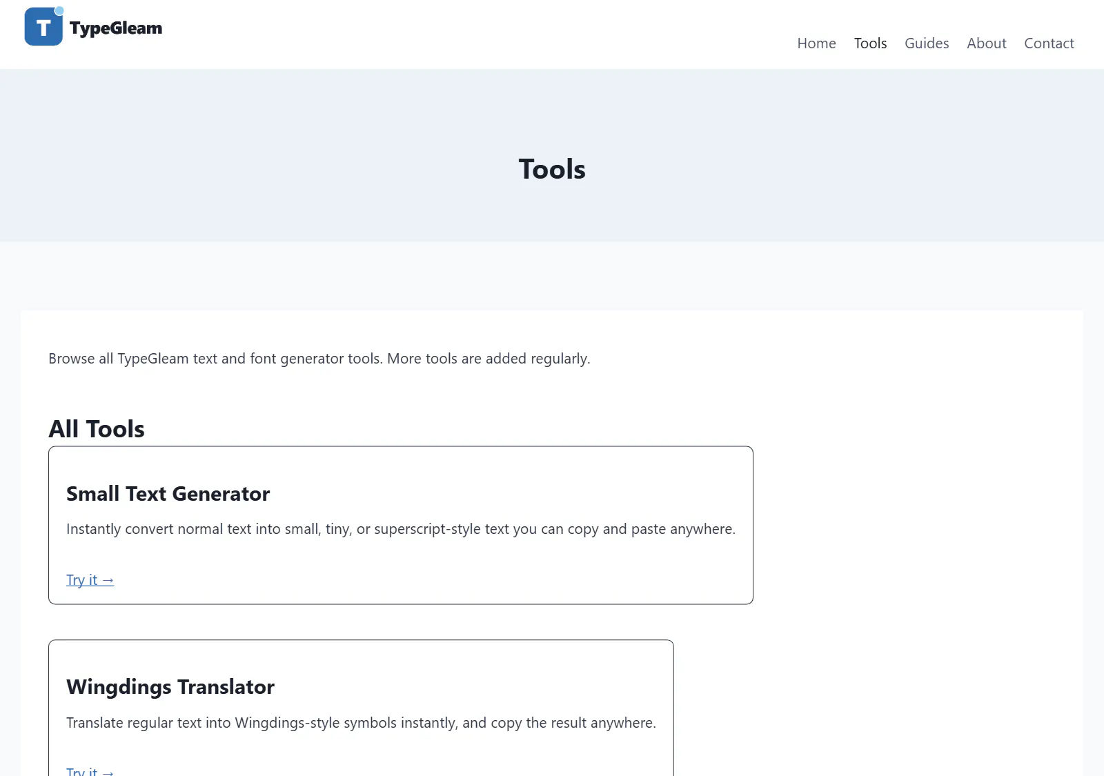 TypeGleam gallery image