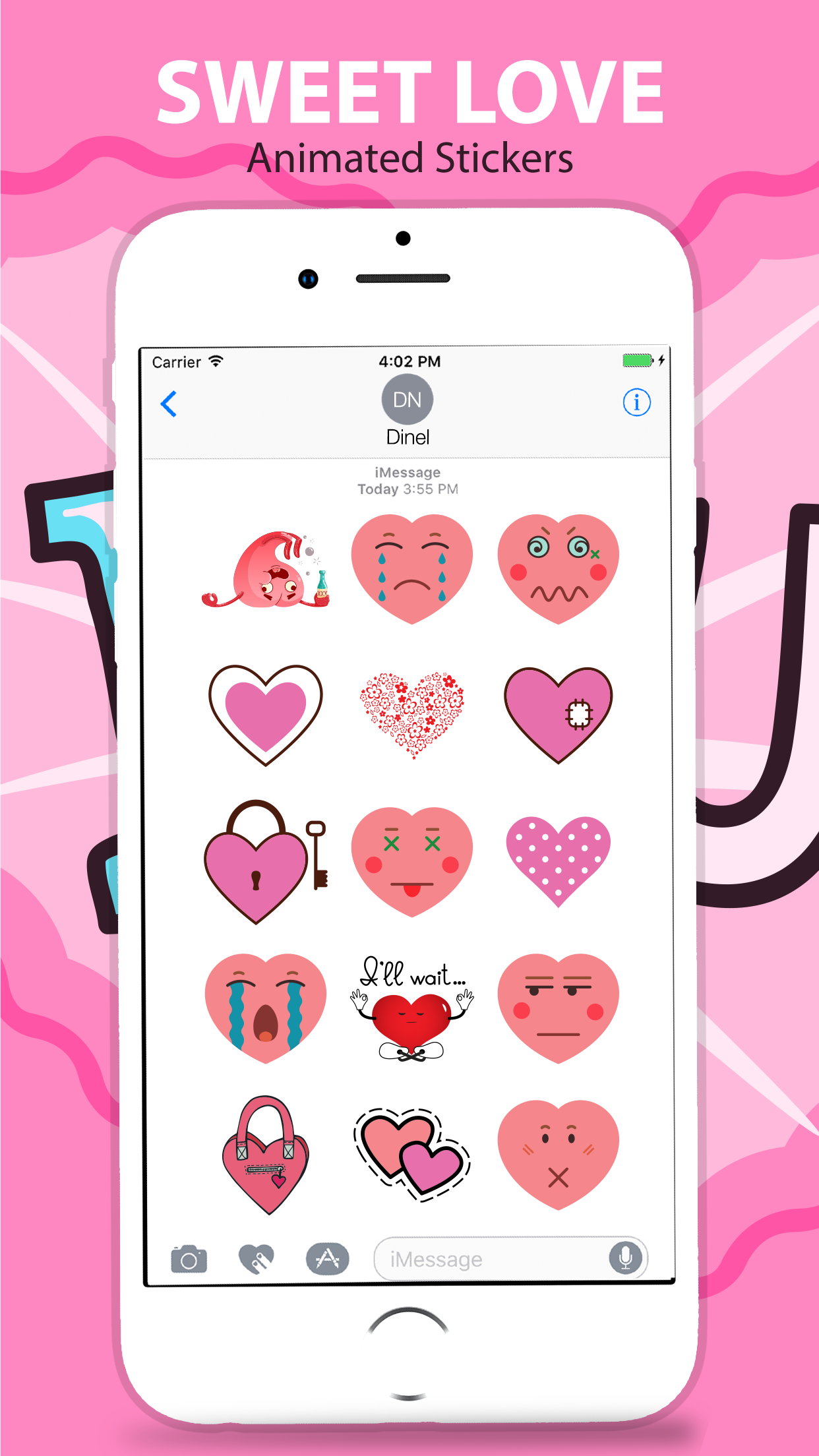 Animated Love & Romantic Stickers for iMessage gallery image