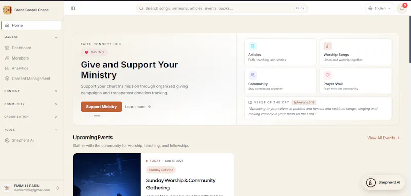 FaithConnectHub screenshot 1