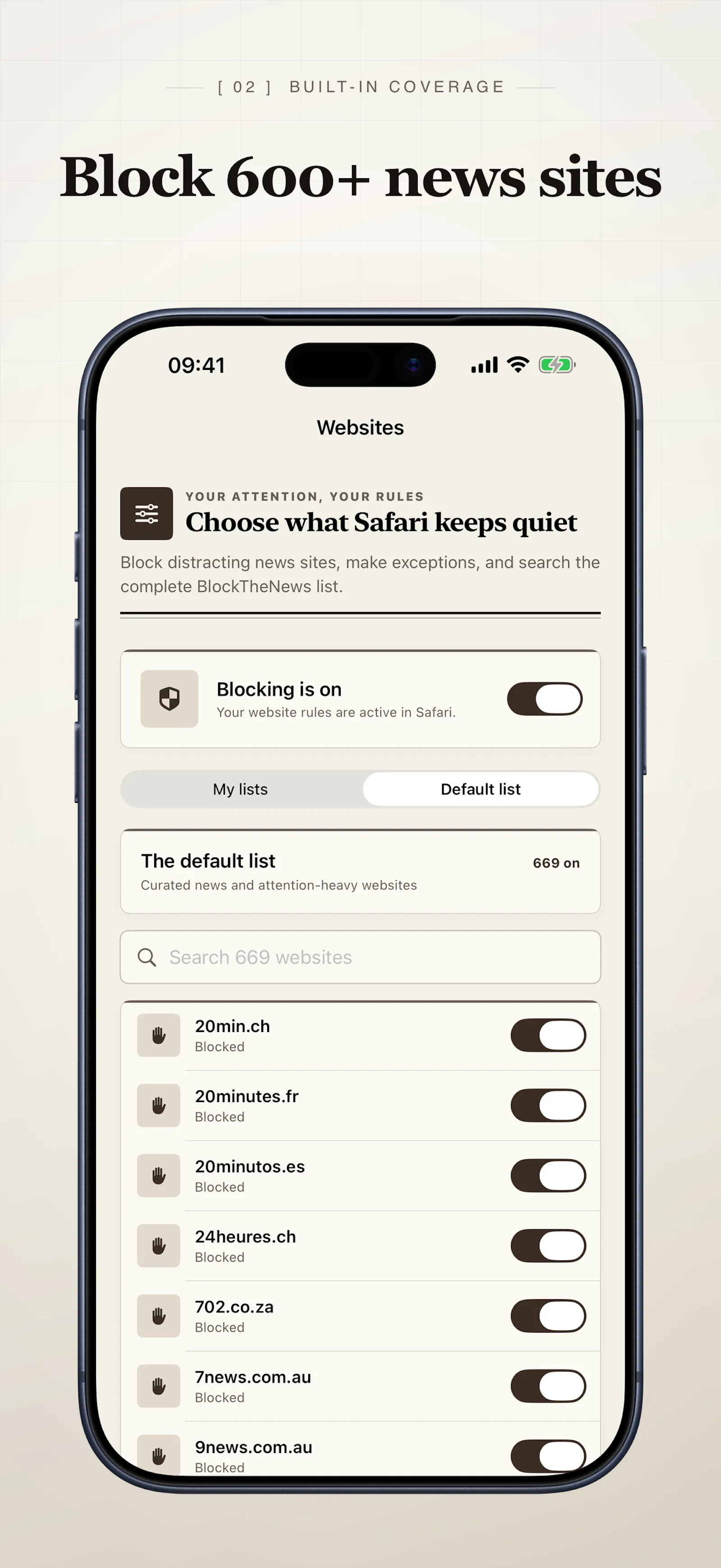 BlockTheNews screenshot 2