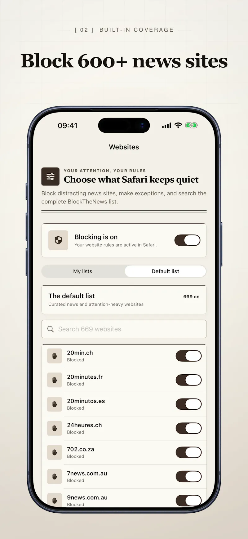 BlockTheNews screenshot 2