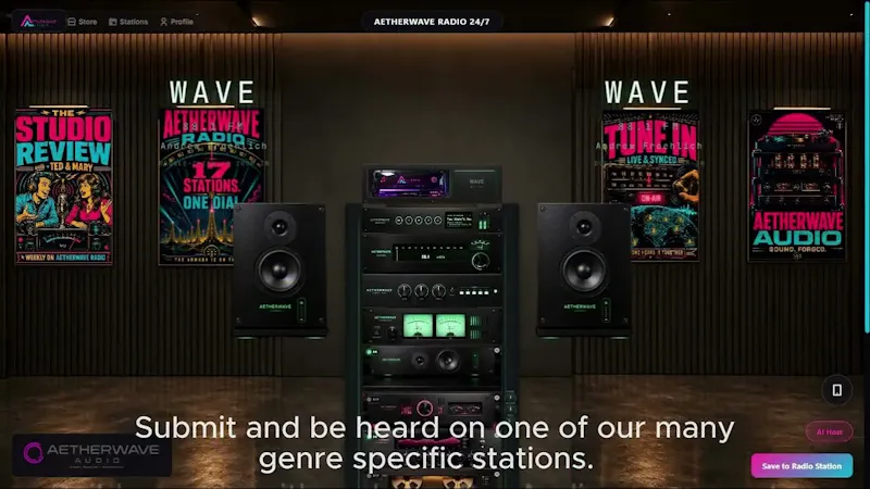 AetherWave Radio Network screenshot 1 (video preview)