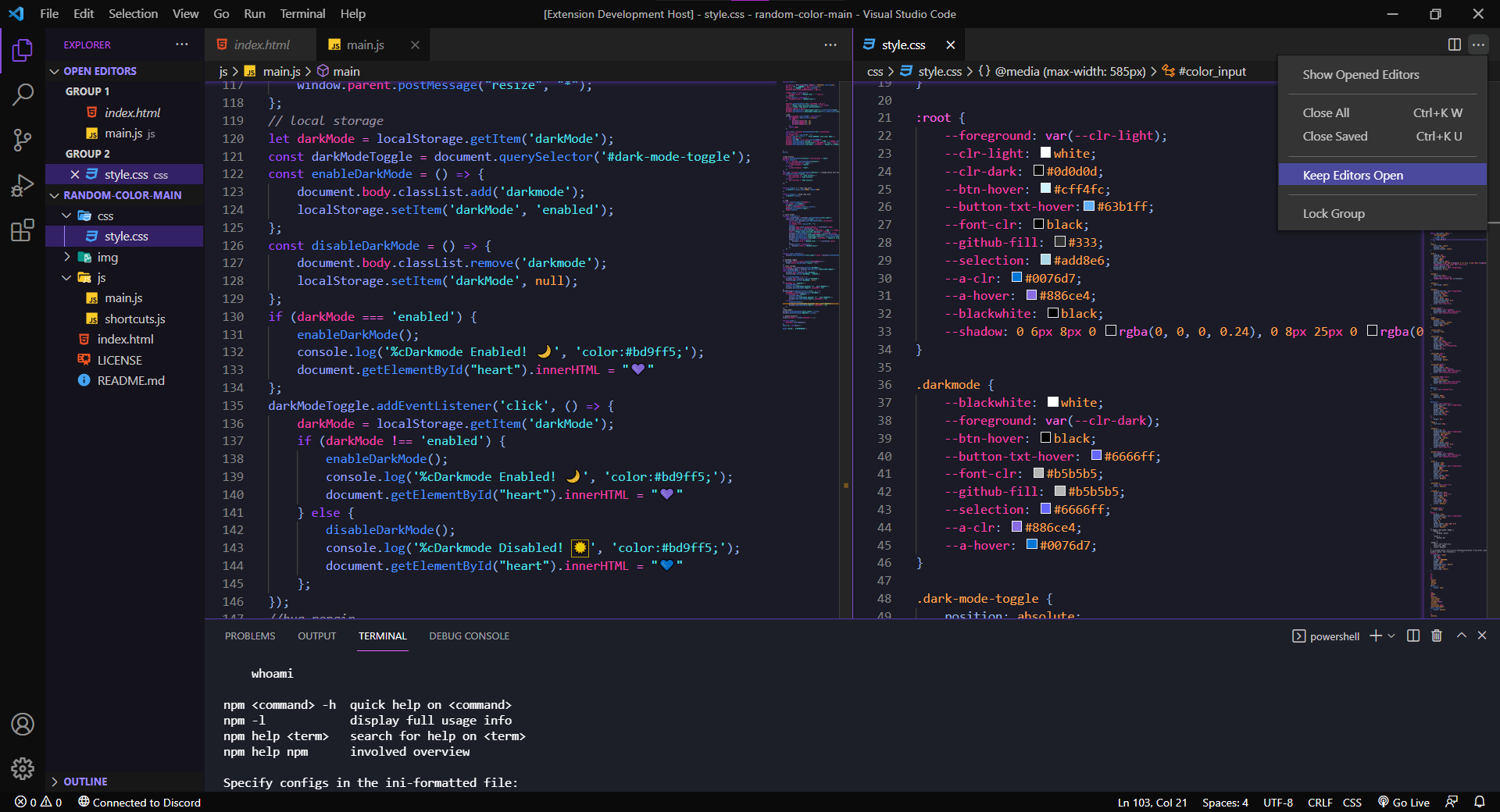 Luvia Theme For Visual Studio Code gallery image