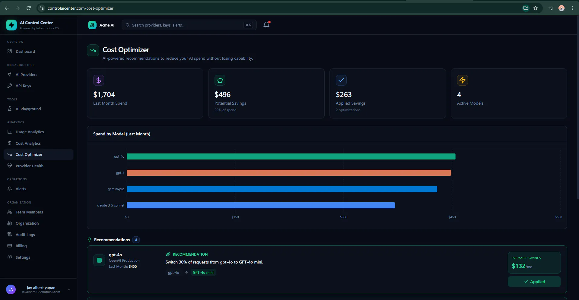 AI Control Center gallery image