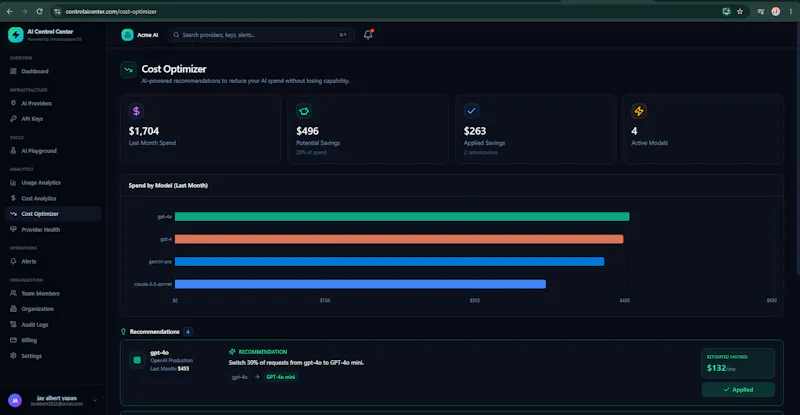 AI Control Center screenshot 3