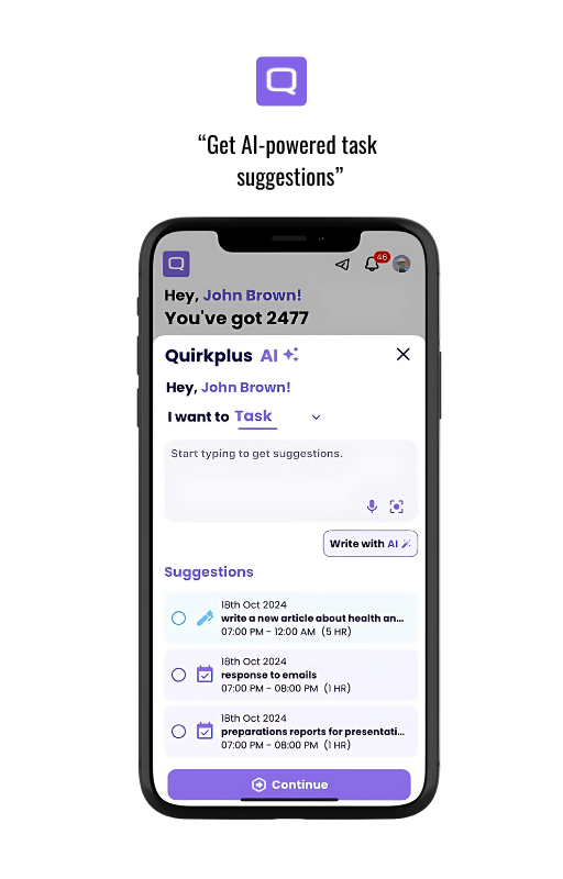 Quirkplus: Ihr Tagesplaner media 5