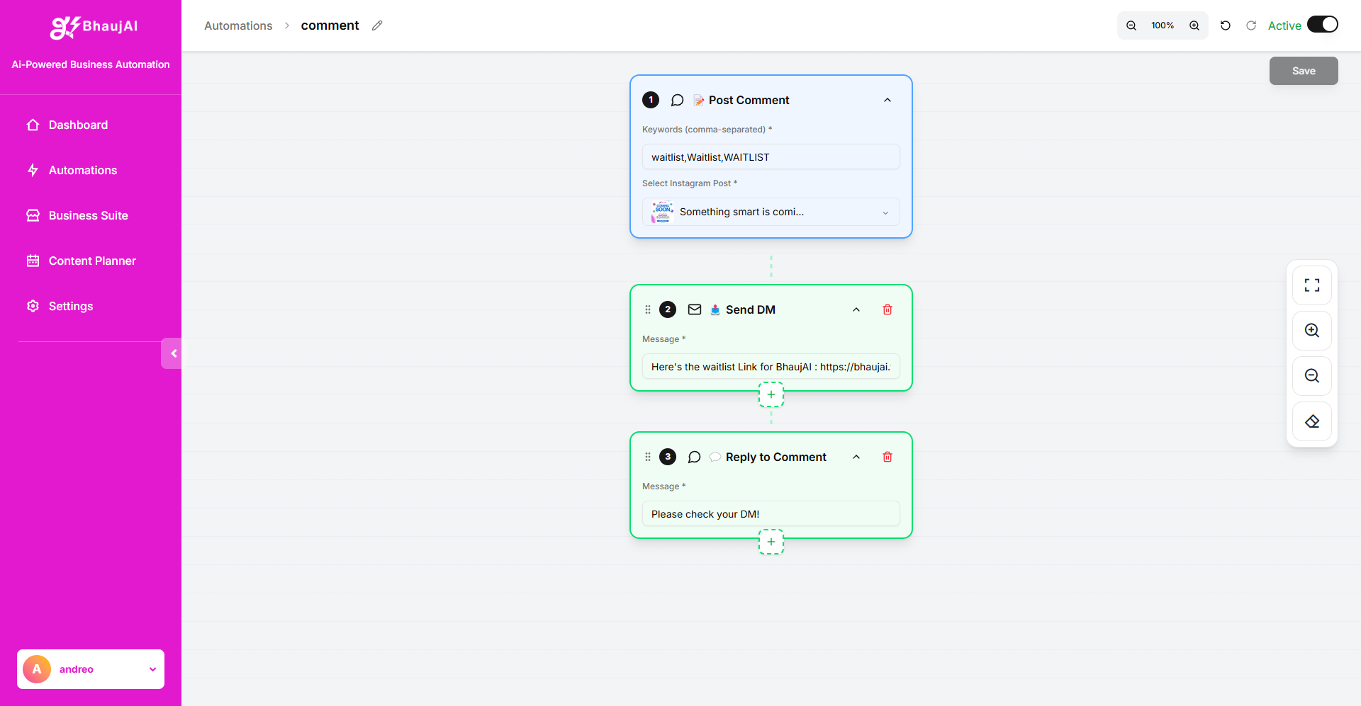 BhaujAI - Screenshot 2 showing product features and functionality