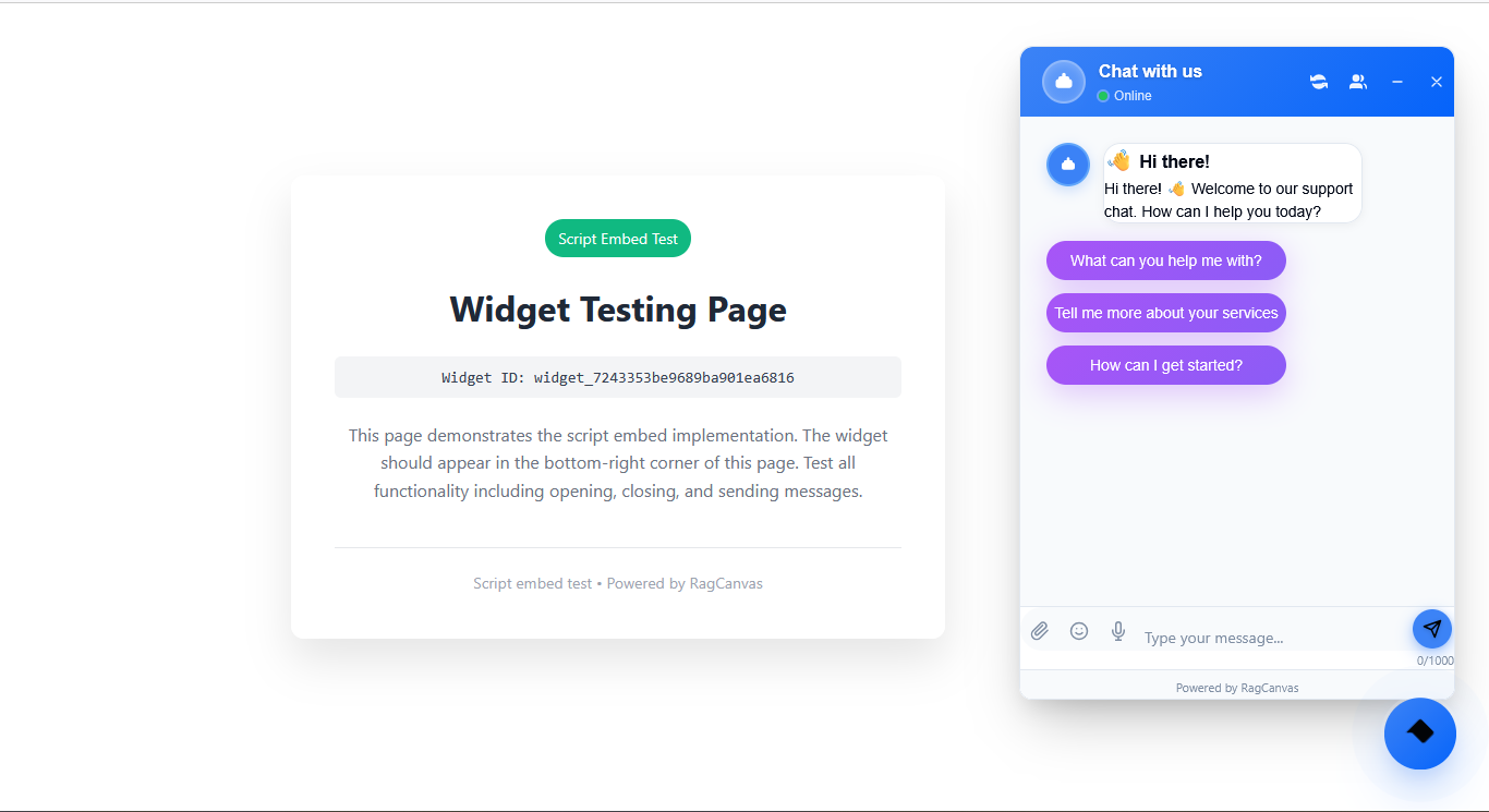 RAGcanvas Enterprise AI Chatbot Platform gallery image