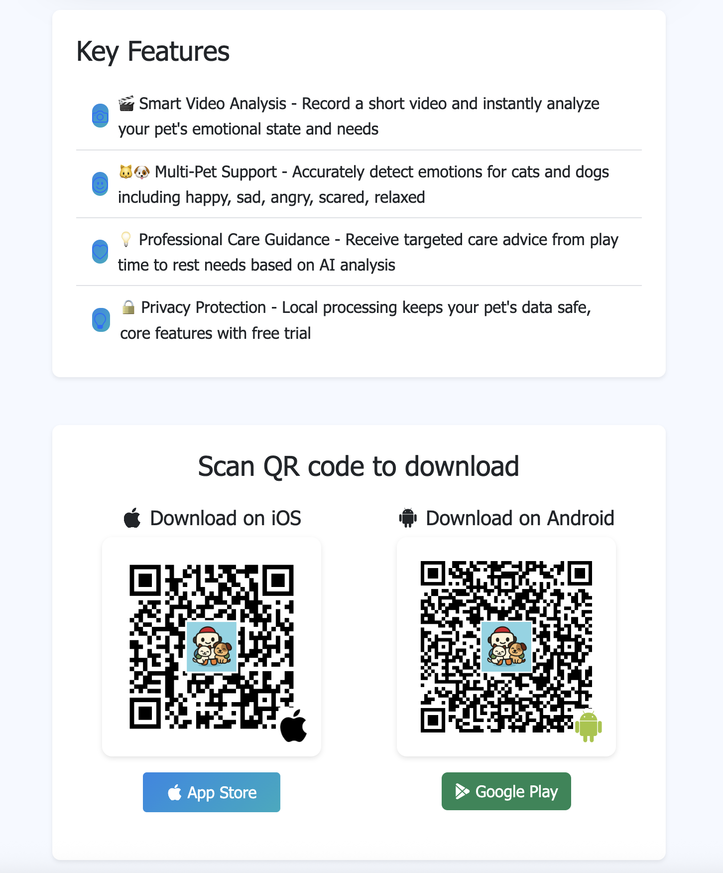 Bob Petmood - Screenshot 2 showing product features and functionality