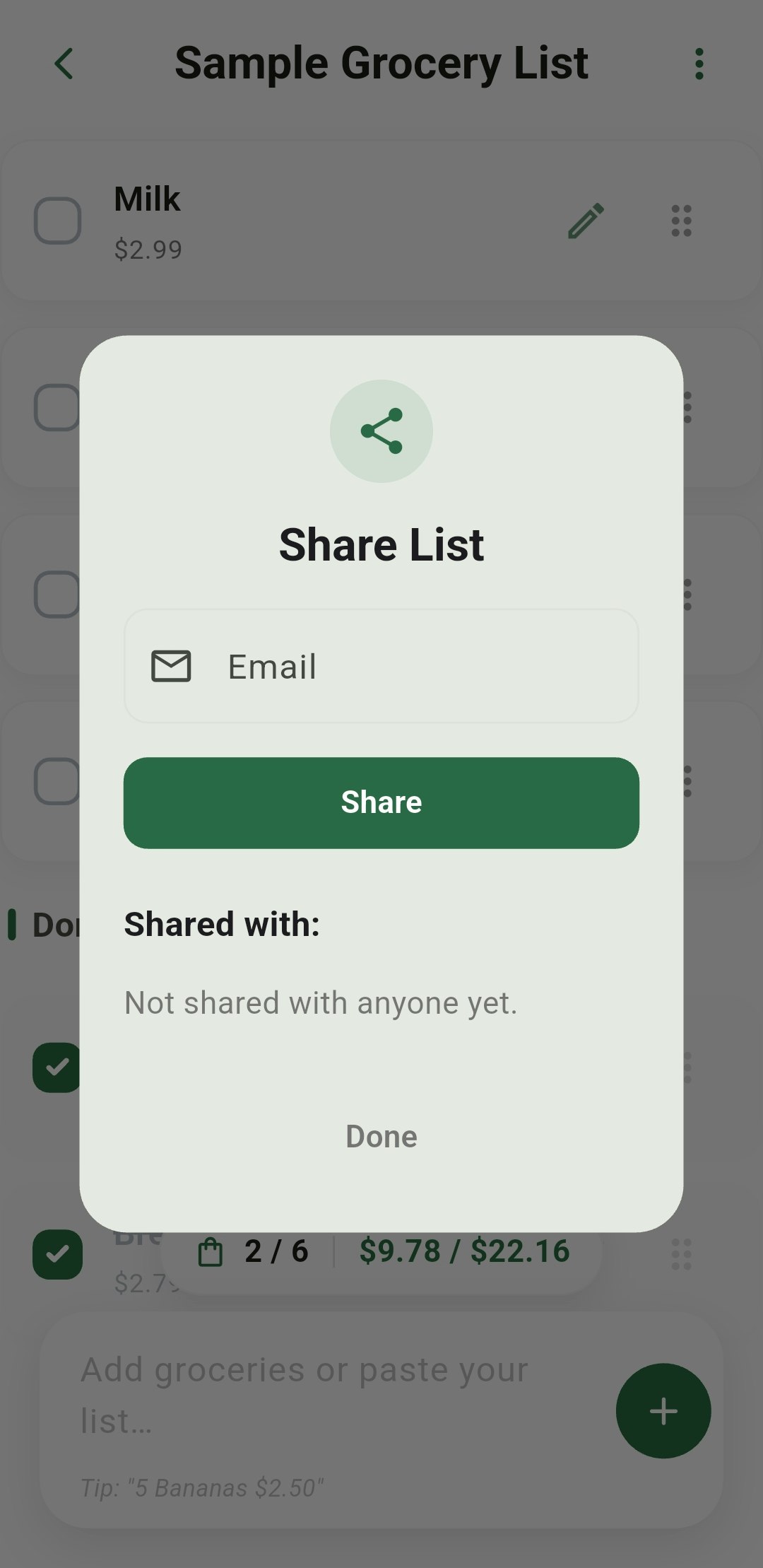 TallyCart – Simple Grocery Calculator gallery image