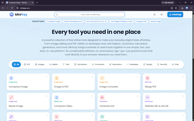 MiniYay screenshot 1