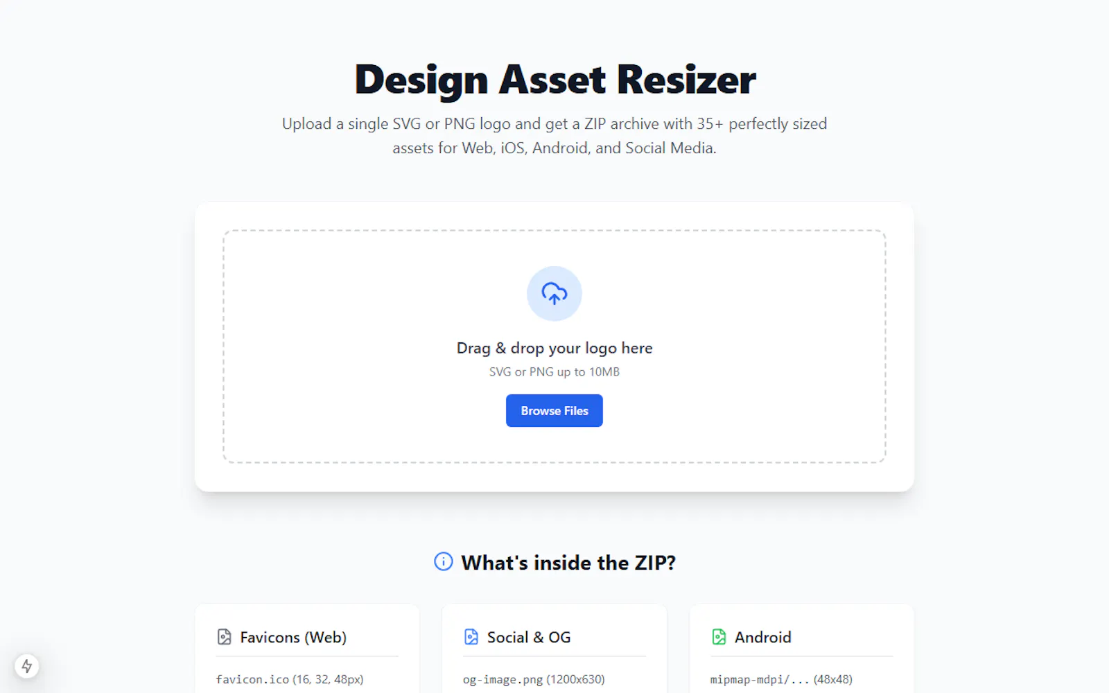 Design Asset Resizer screenshot 1
