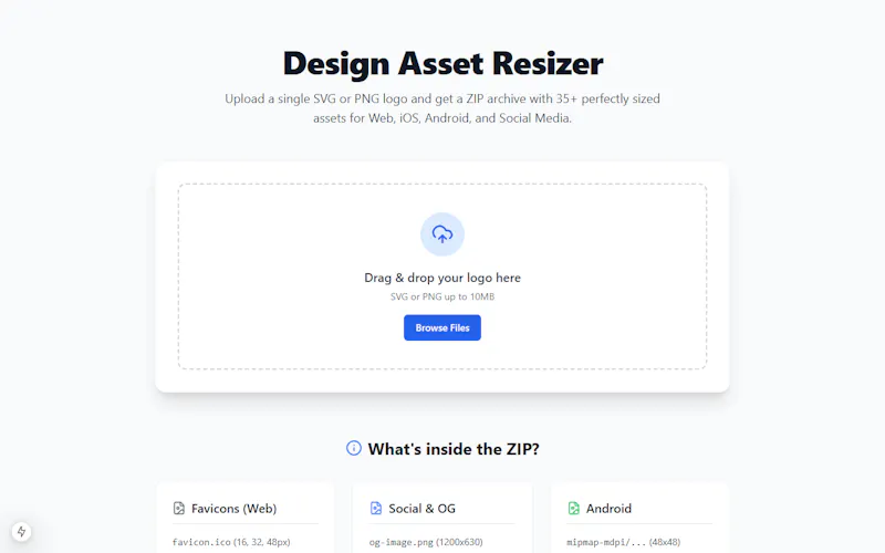 Design Asset Resizer screenshot 1