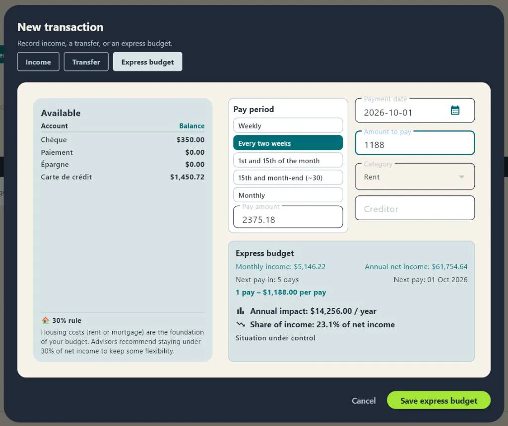 Previo Budget gallery image