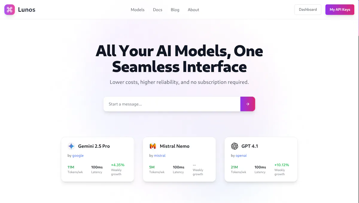 Lunos - AI Gateway