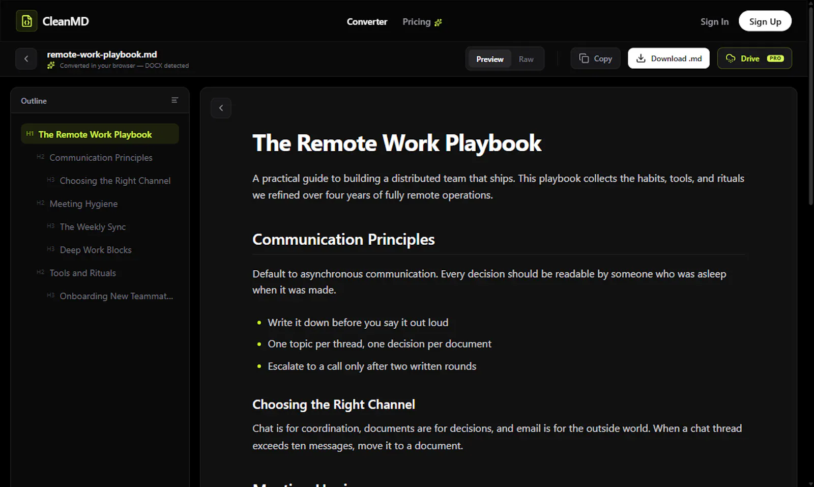 CleanMD screenshot 5